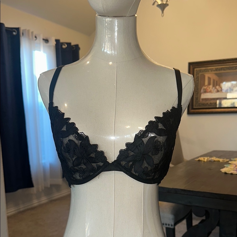 Elegant Black Lace Bra